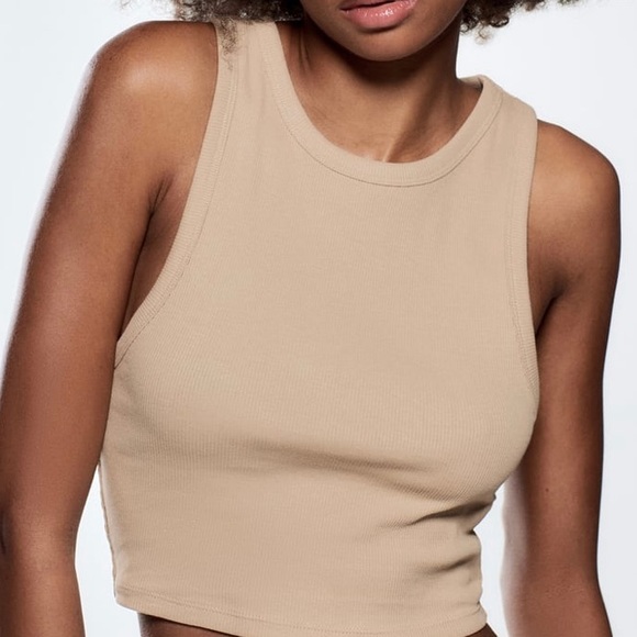 Zara Ribbed Crop Top - Picture 6 of 9
